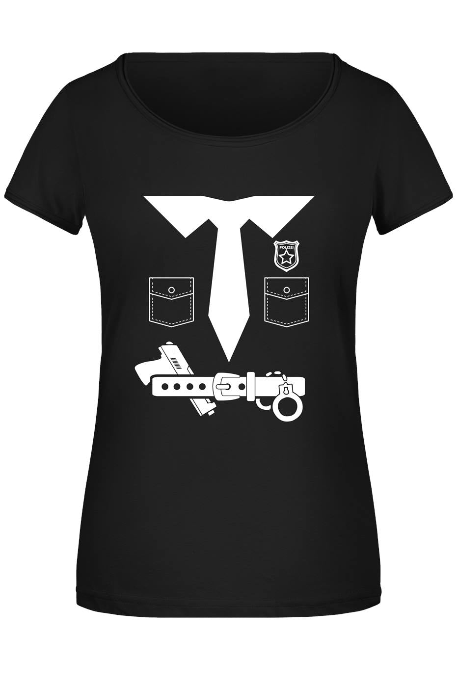 Bild: T-Shirt Damen - Polizistin Kostüm (Motiv) Geschenkidee