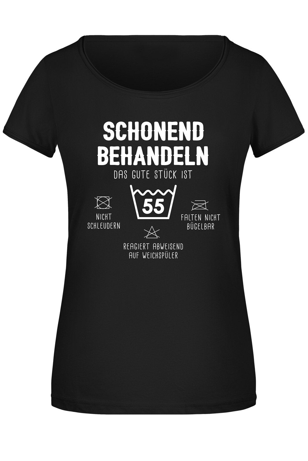 Bild: T-Shirt Damen - Schonend behandeln Das gute Stück ist - Zahl - (runder Geburtstag) Geschenkidee