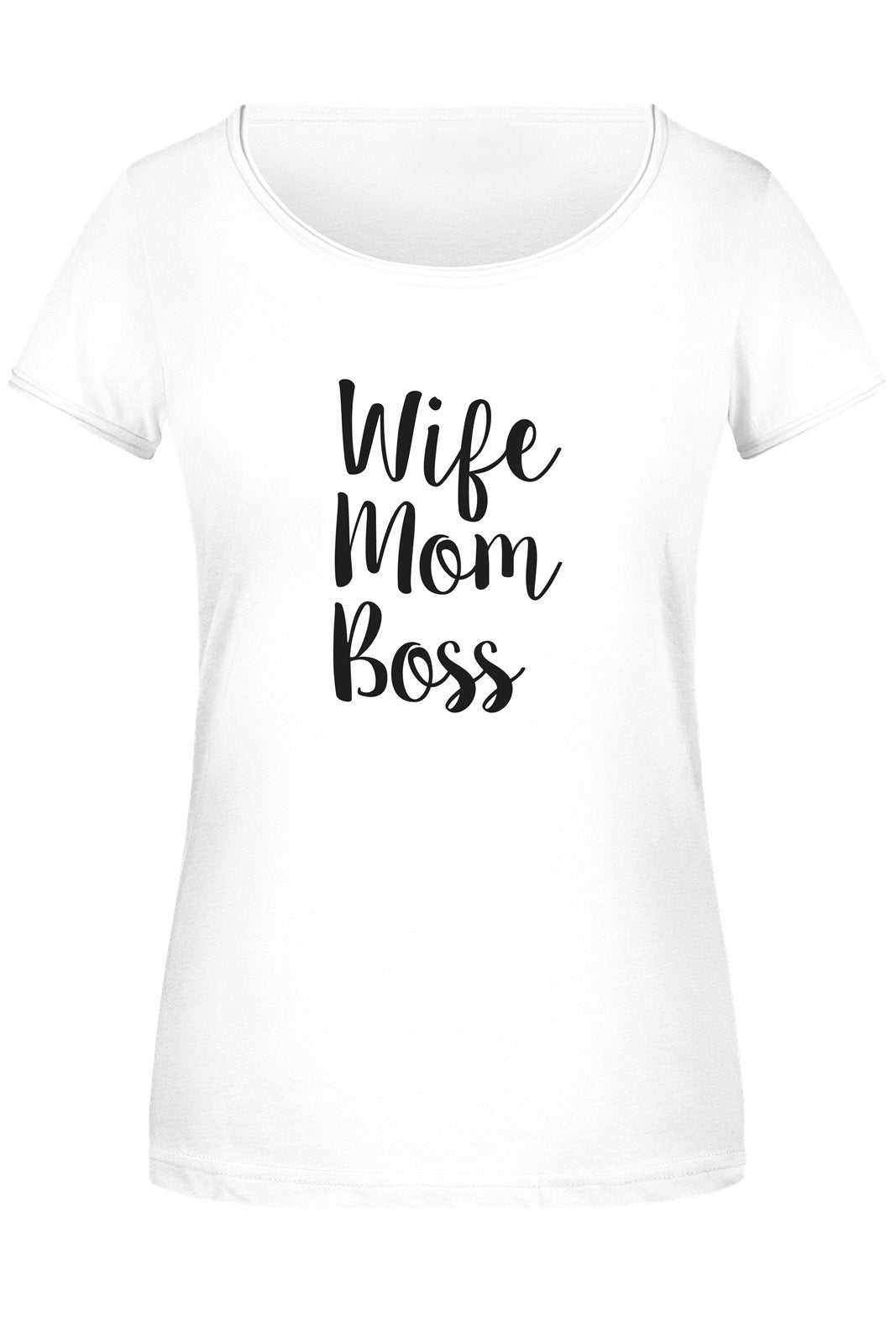 Bild: T-Shirt Damen - Wife Mom Boss Geschenkidee