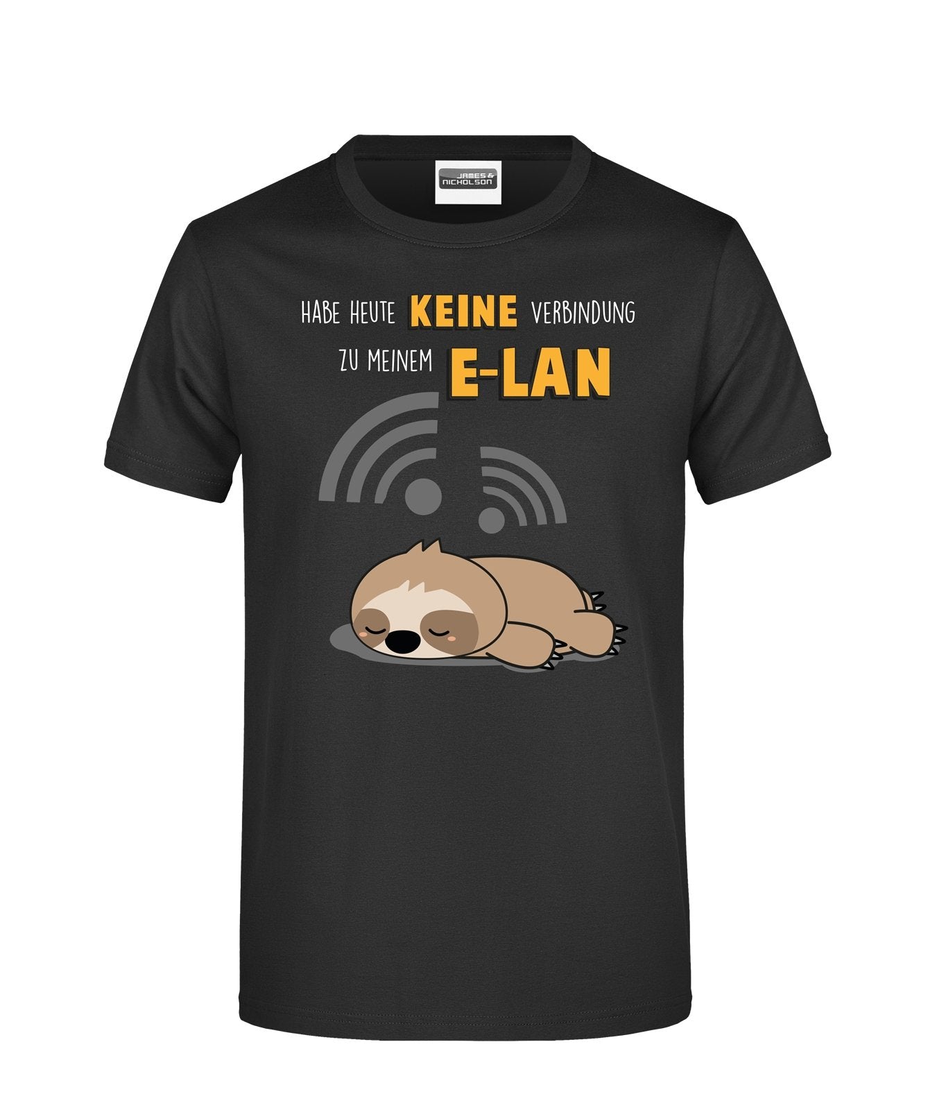 Bild: T-Shirt - Faultier Habe heute keine Verbindung zu meinem E-LAN Geschenkidee