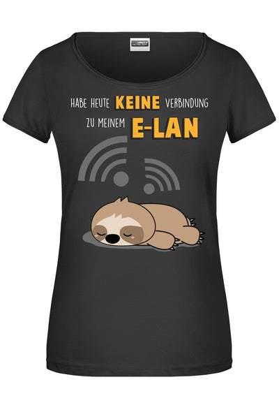 Bild: T-Shirt - Faultier Habe heute keine Verbindung zu meinem E-LAN Geschenkidee