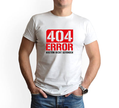 Bild: T-Shirt Herren - 404 Error Kostüm nicht gefunden Geschenkidee