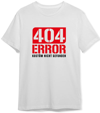 Bild: T-Shirt Herren - 404 Error Kostüm nicht gefunden Geschenkidee