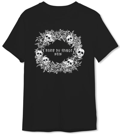 Bild: T-Shirt Herren - Bevor du fragst NEIN - Skull Statement Geschenkidee