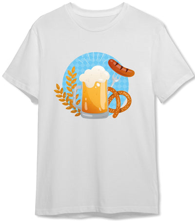Bild: T-Shirt Herren - Bier Brezel Wurst Geschenkidee