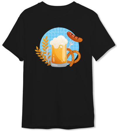 Bild: T-Shirt Herren - Bier Brezel Wurst Geschenkidee