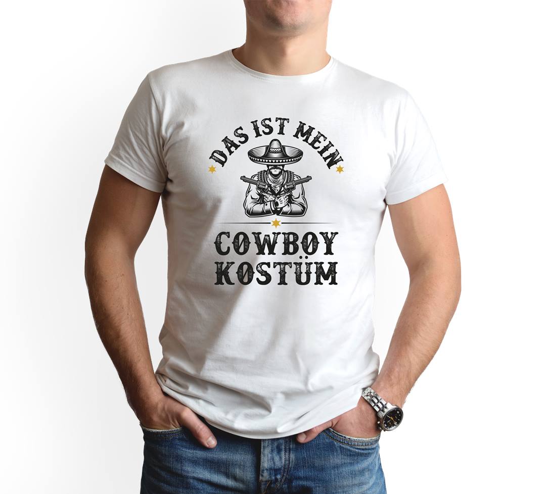 Bild: T-Shirt Herren - Das ist mein Cowboy Kostüm Geschenkidee