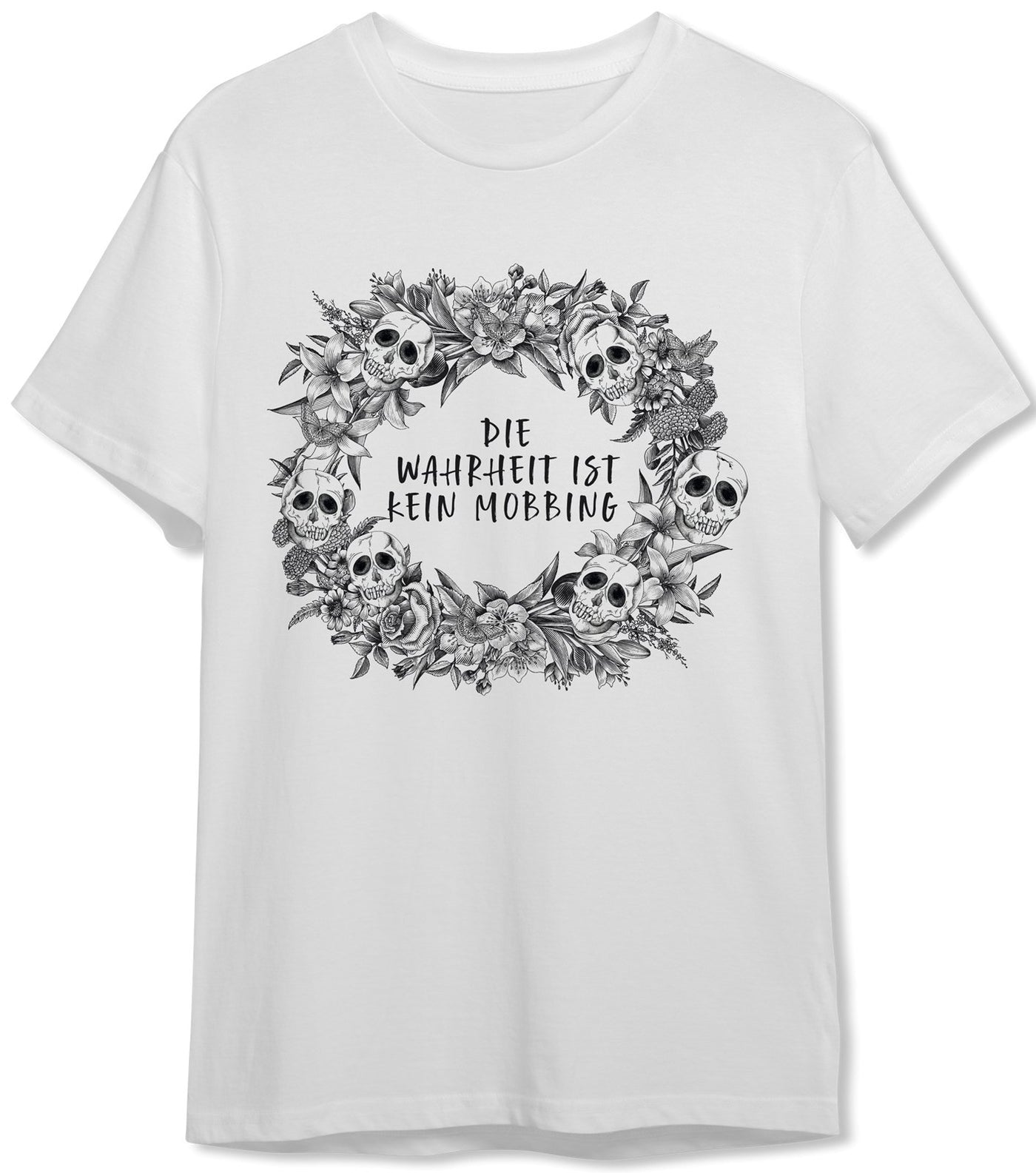 Bild: T-Shirt Herren - Die Wahrheit ist kein Mobbing - Skull Statement Geschenkidee