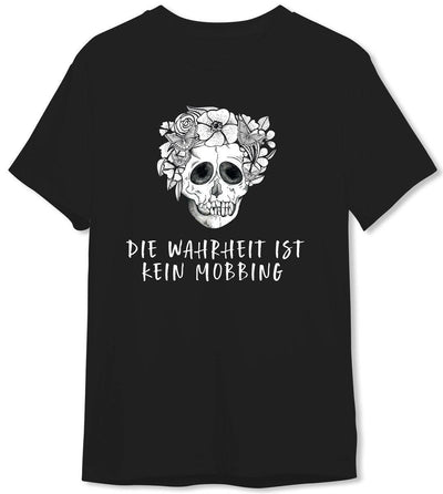 Bild: T-Shirt Herren - Die Wahrheit ist kein Mobbing - Totenkopf Geschenkidee