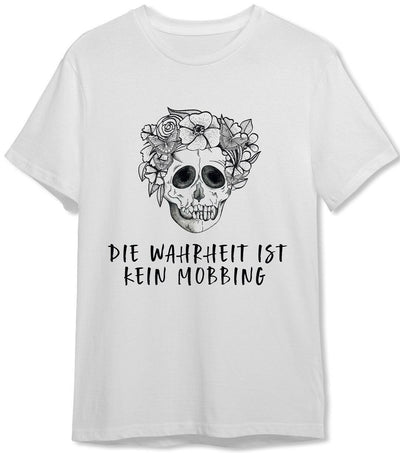 Bild: T-Shirt Herren - Die Wahrheit ist kein Mobbing - Totenkopf Geschenkidee