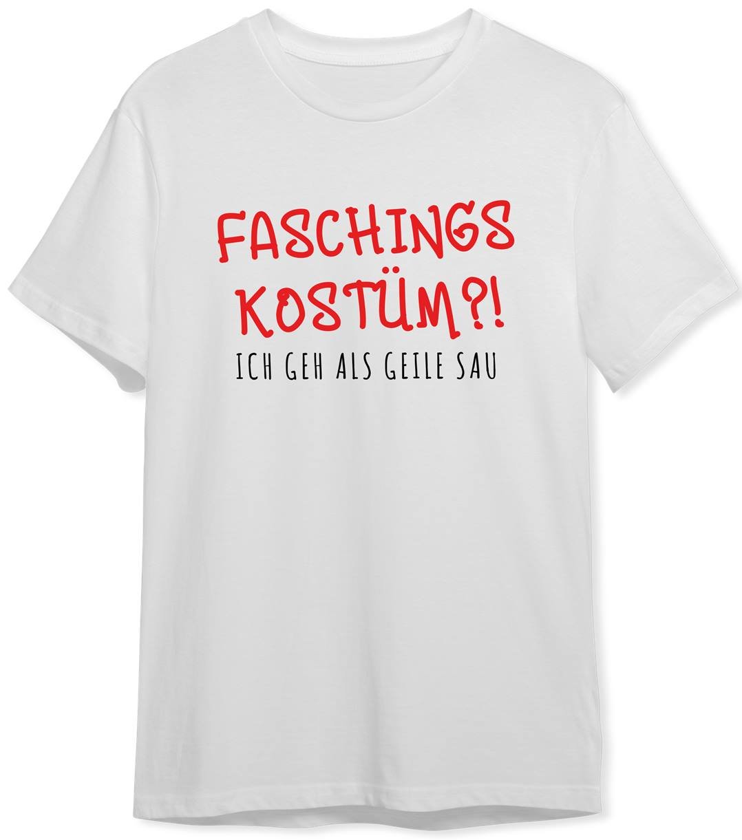 Bild: T-Shirt Herren - Faschingskostüm!? Ich geh als geile Sau Geschenkidee