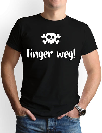 Bild: T-Shirt Herren - Finger weg! Totenkopf Geschenkidee