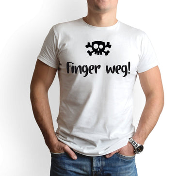 Bild: T-Shirt Herren - Finger weg! Totenkopf Geschenkidee