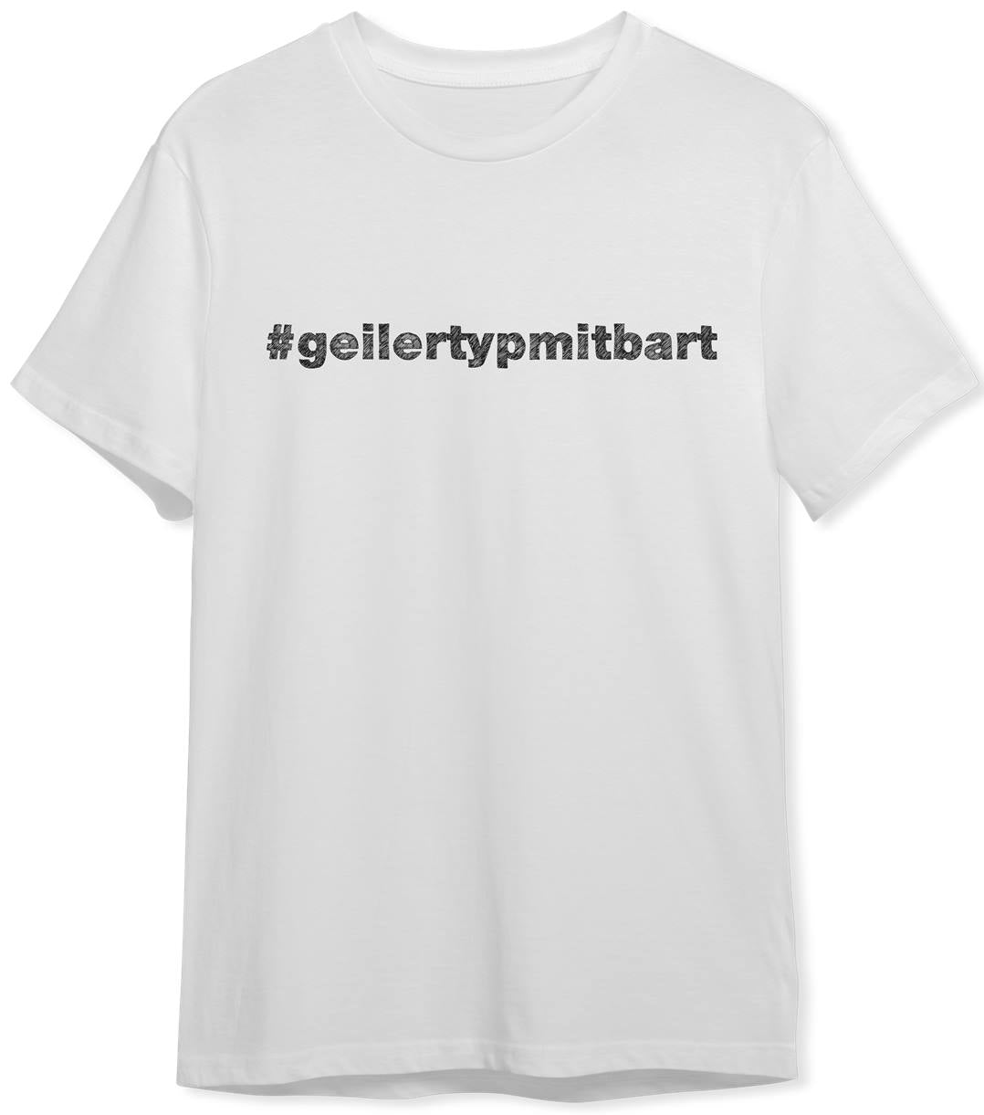 Bild: T-Shirt Herren - #geilertypmitbart Geschenkidee