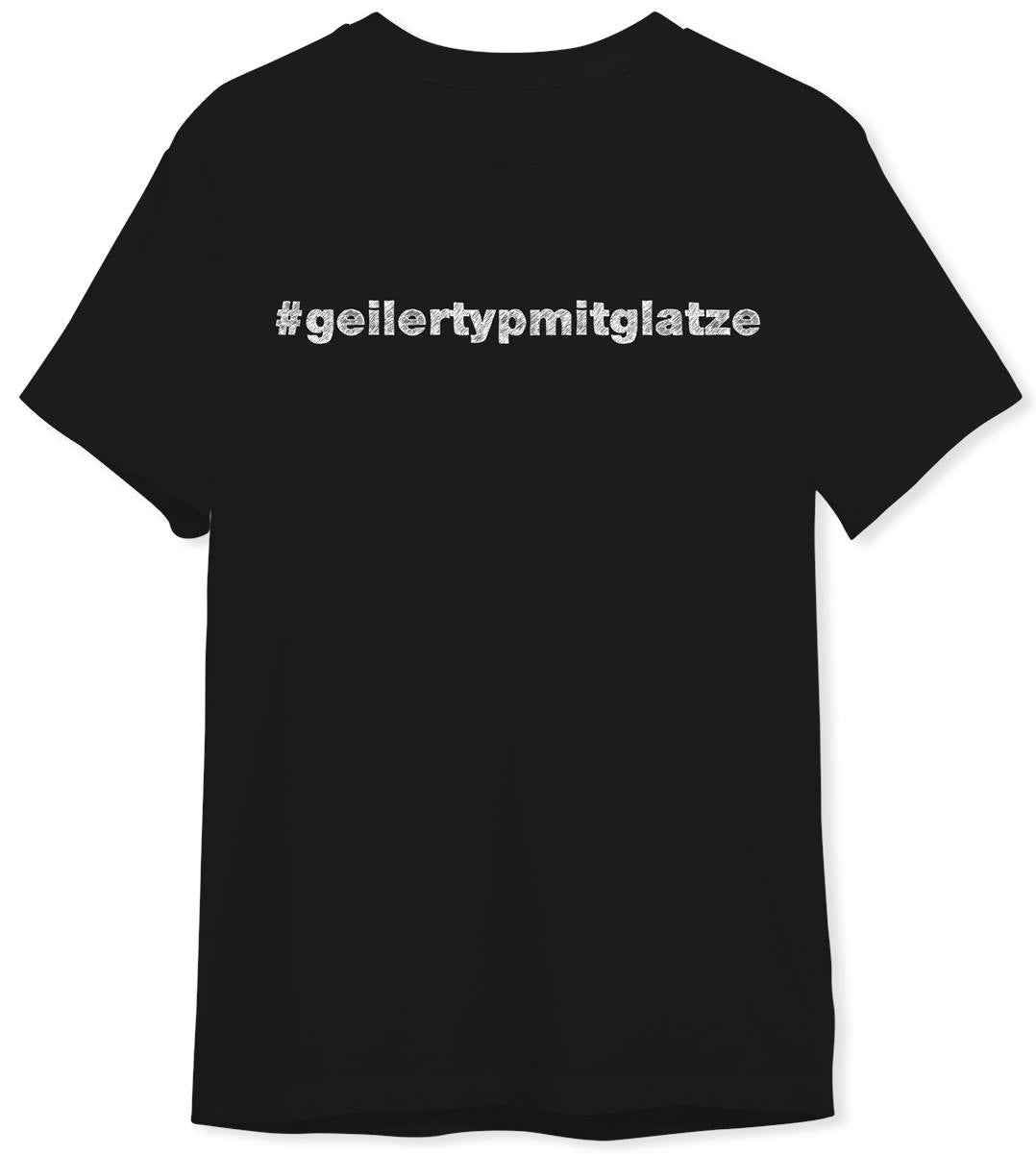 Bild: T-Shirt Herren - #geilertypmitglatze Geschenkidee