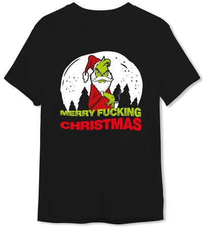 Bild: T-Shirt Herren - Grinch - Merry fucking Christmas Geschenkidee