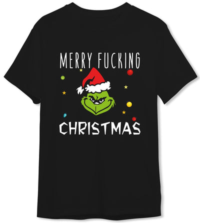 Bild: T-Shirt Herren - Grinch - Merry fucking Christmas (Gesicht) Geschenkidee