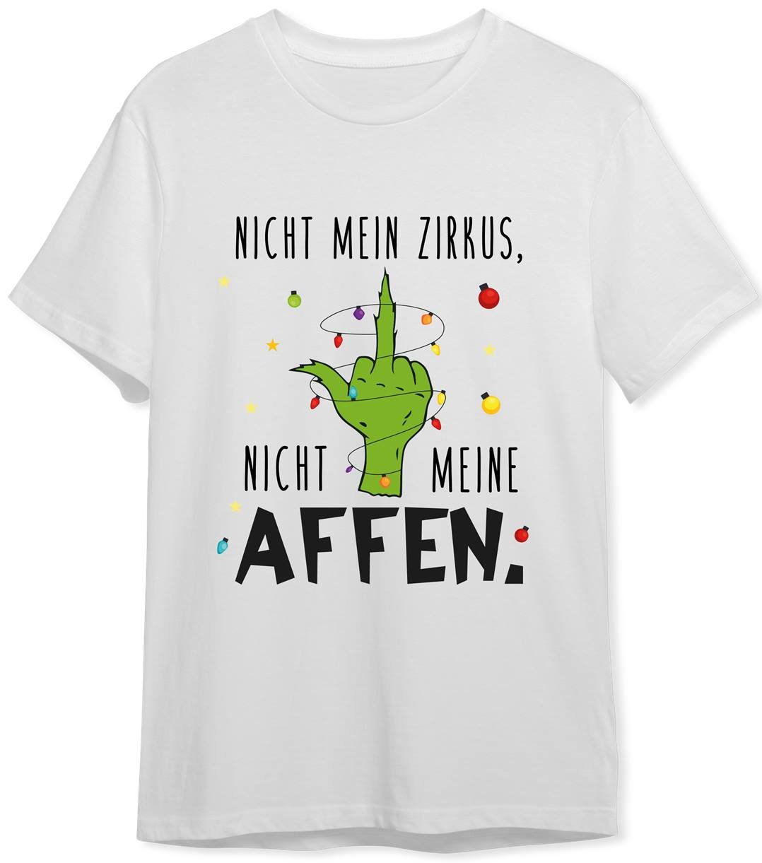 Bild: T-Shirt Herren - Grinch - Nicht mein Zirkus, nicht meine Affen. (Mittelfinger) Geschenkidee