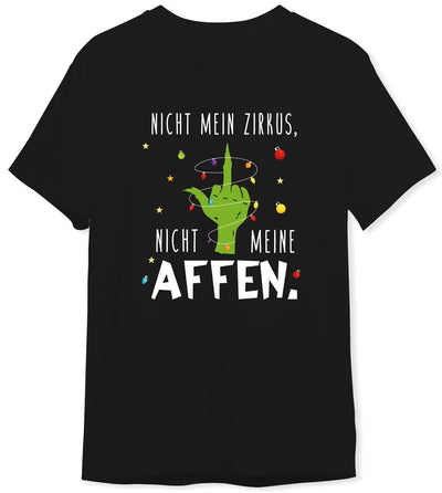 Bild: T-Shirt Herren - Grinch - Nicht mein Zirkus, nicht meine Affen. (Mittelfinger) Geschenkidee