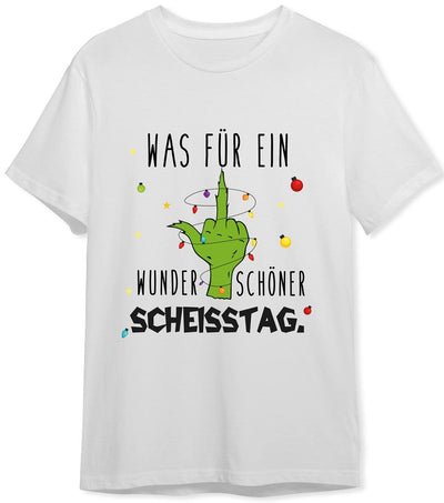 Bild: T-Shirt Herren - Grinch - Was für ein wunderschöner Scheisstag. (Mittelfinger) Geschenkidee