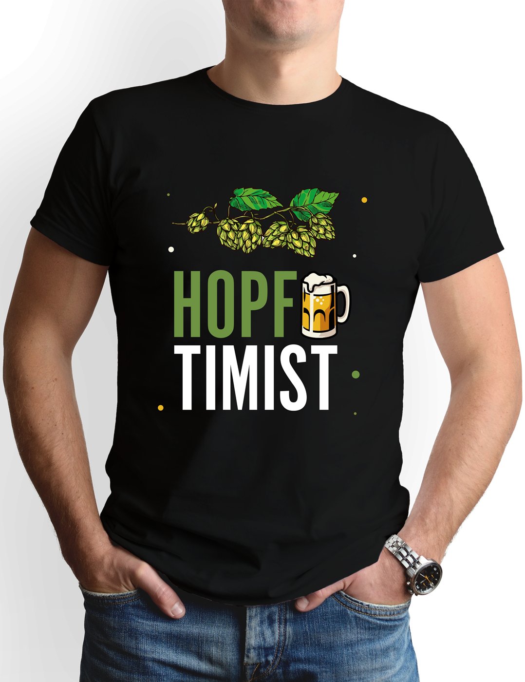 Bild: T-Shirt Herren - Hopftimist Geschenkidee