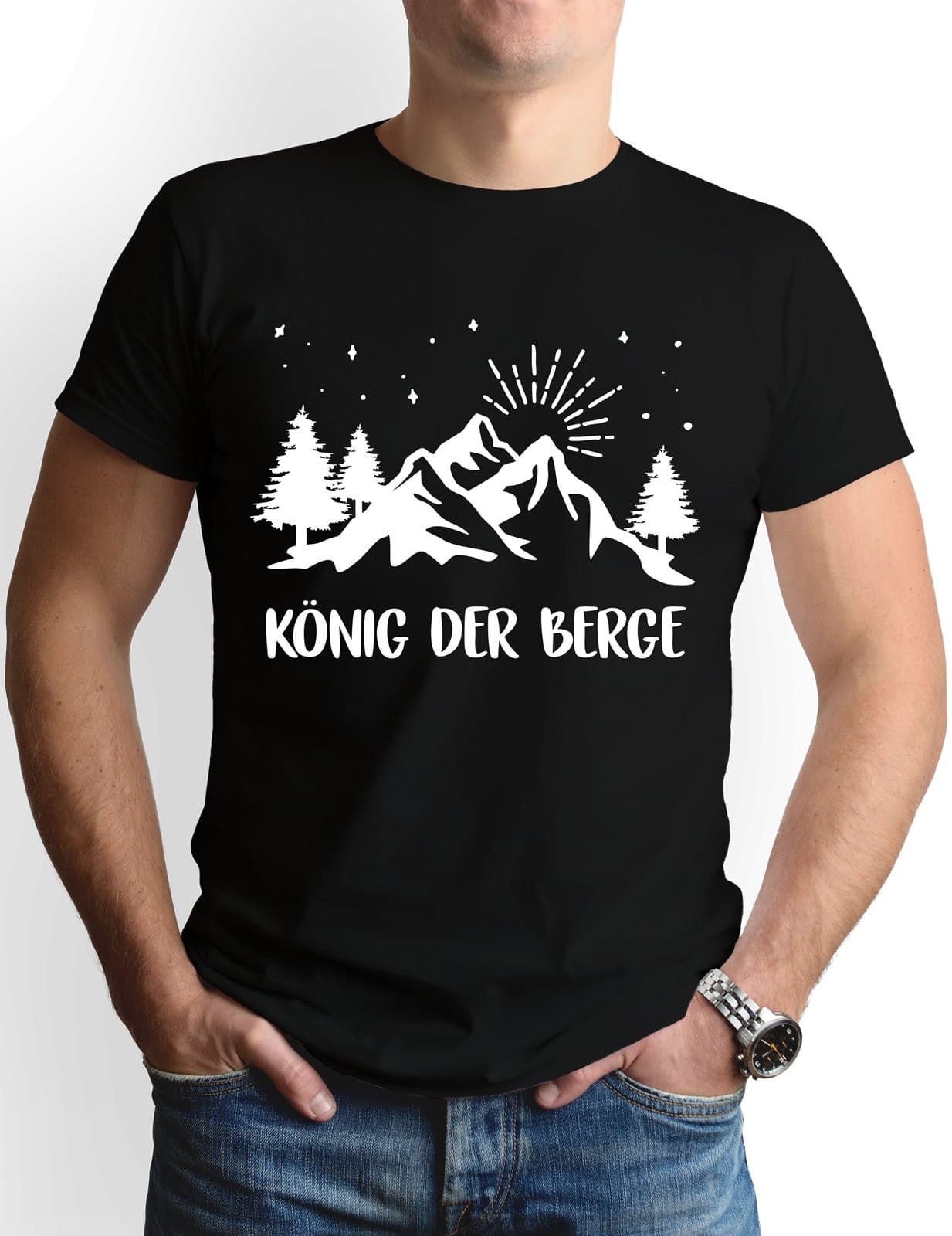 Bild: T-Shirt Herren - König der Berge Geschenkidee