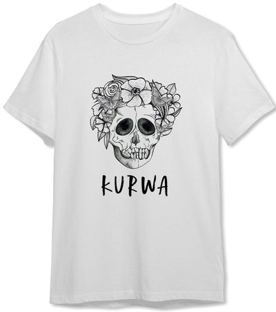 Bild: T-Shirt Herren - Kurwa - Totenkopf Geschenkidee