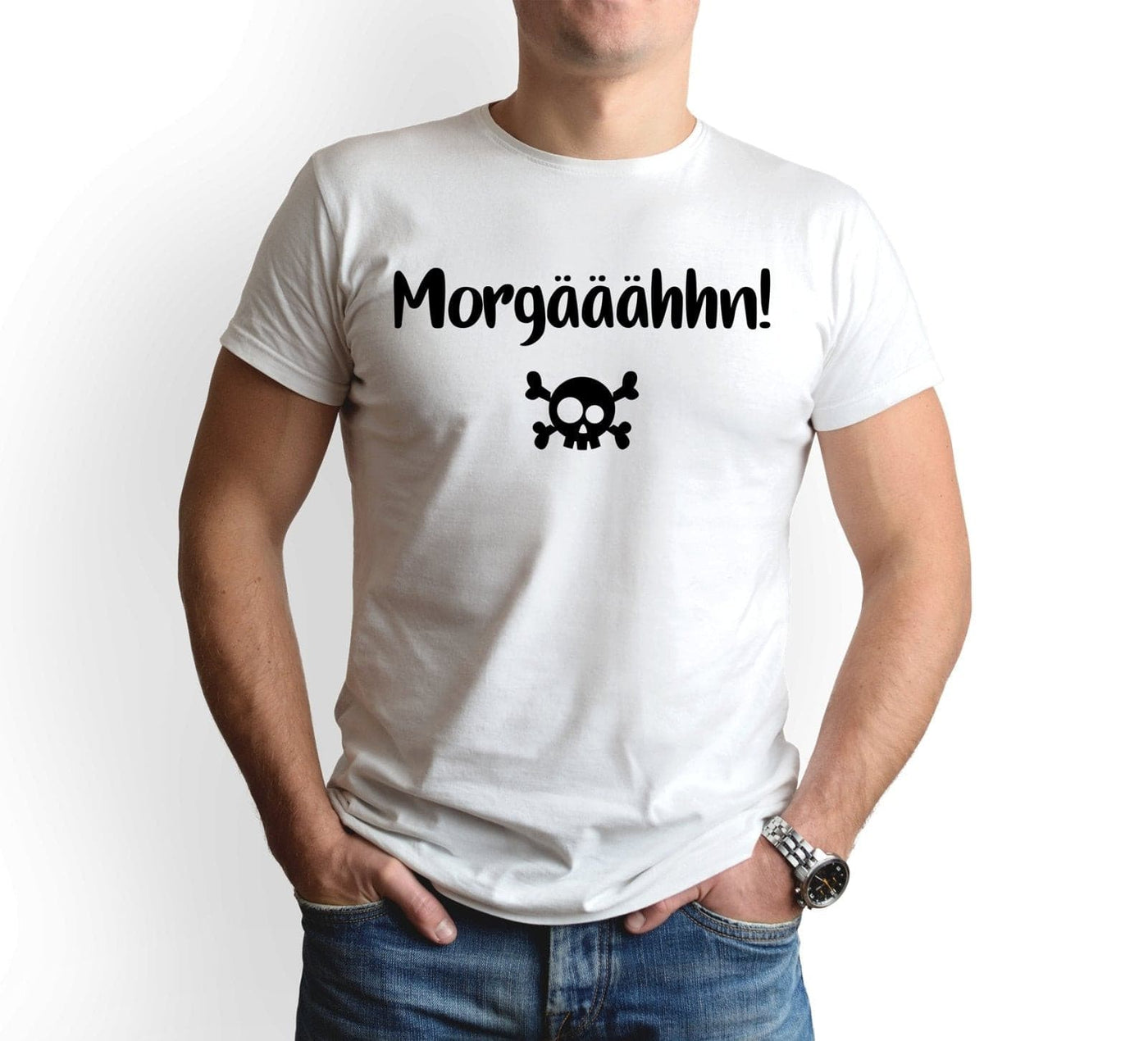 Bild: T-Shirt Herren - Morgääähhn! Totenkopf Geschenkidee