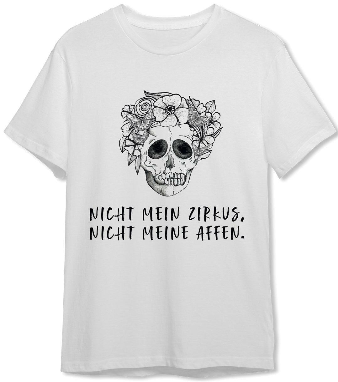 Bild: T-Shirt Herren - Nicht mein Zirkus, nicht meine Affen. - Totenkopf Geschenkidee