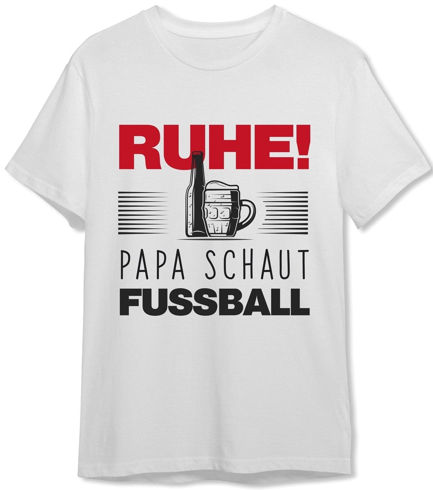 Bild: T-Shirt Herren - Ruhe! Papa schaut Fussball Geschenkidee