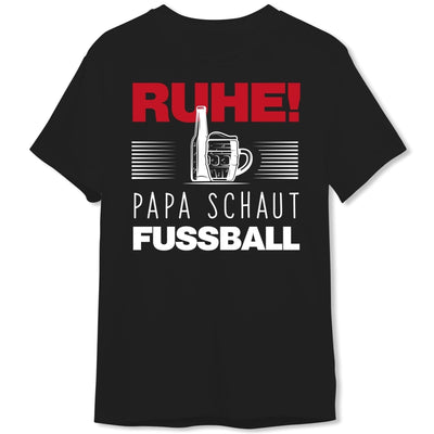 Bild: T-Shirt Herren - Ruhe! Papa schaut Fussball Geschenkidee