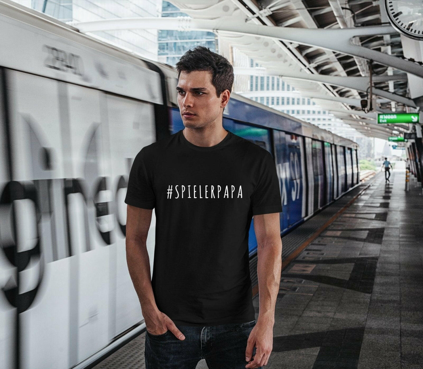 Bild: T-Shirt Herren - #Spielerpapa Geschenkidee