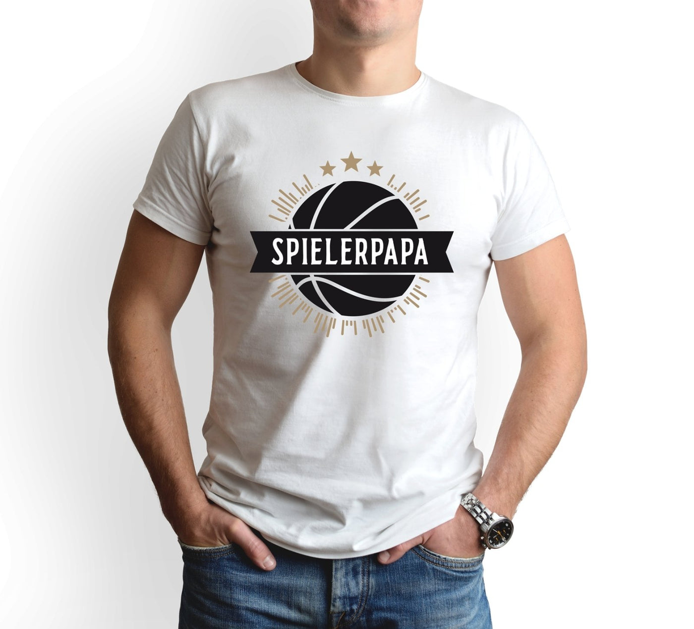 Bild: T-Shirt Herren - Spielerpapa (Basketball) Geschenkidee