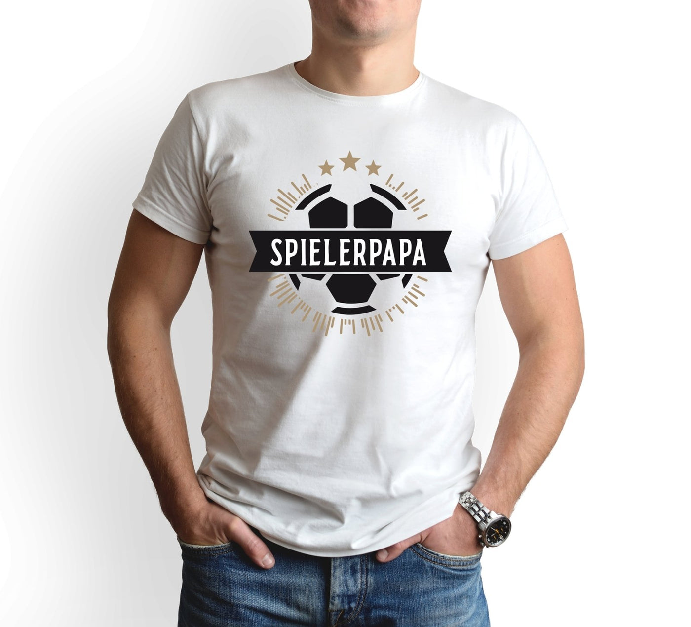 Bild: T-Shirt Herren - Spielerpapa (Fußball) Geschenkidee