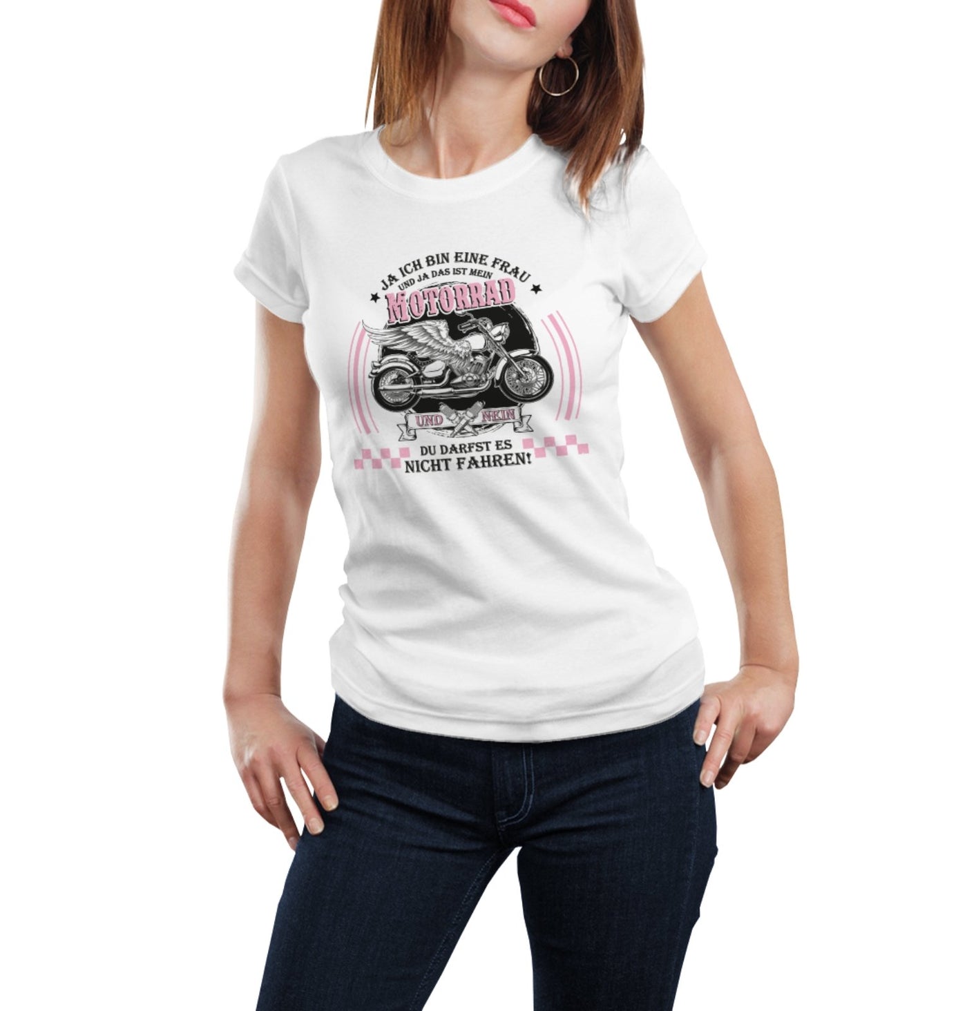 Bild: T-Shirt - Ja ich bin eine Frau und ja das ist mein Motorrad Geschenkidee