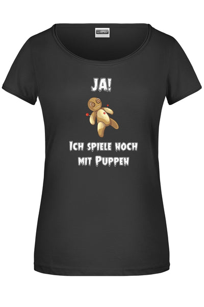 Bild: T-Shirt - Ja! Ich spiele noch mit Puppen - Voodoo Geschenkidee