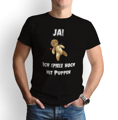 Bild: T-Shirt - Ja! Ich spiele noch mit Puppen - Voodoo Geschenkidee