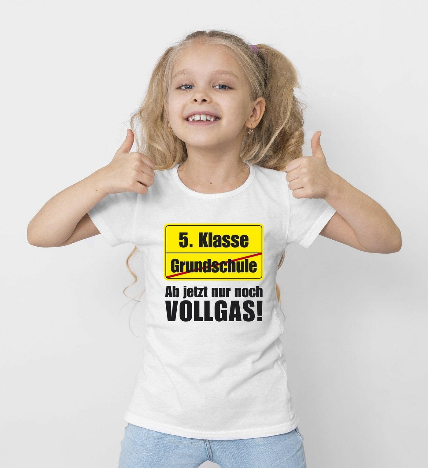 Bild: T-Shirt Kinder - 5. Klasse Ab jetzt nur noch Vollgas! (Abschied Grundschule) Geschenkidee