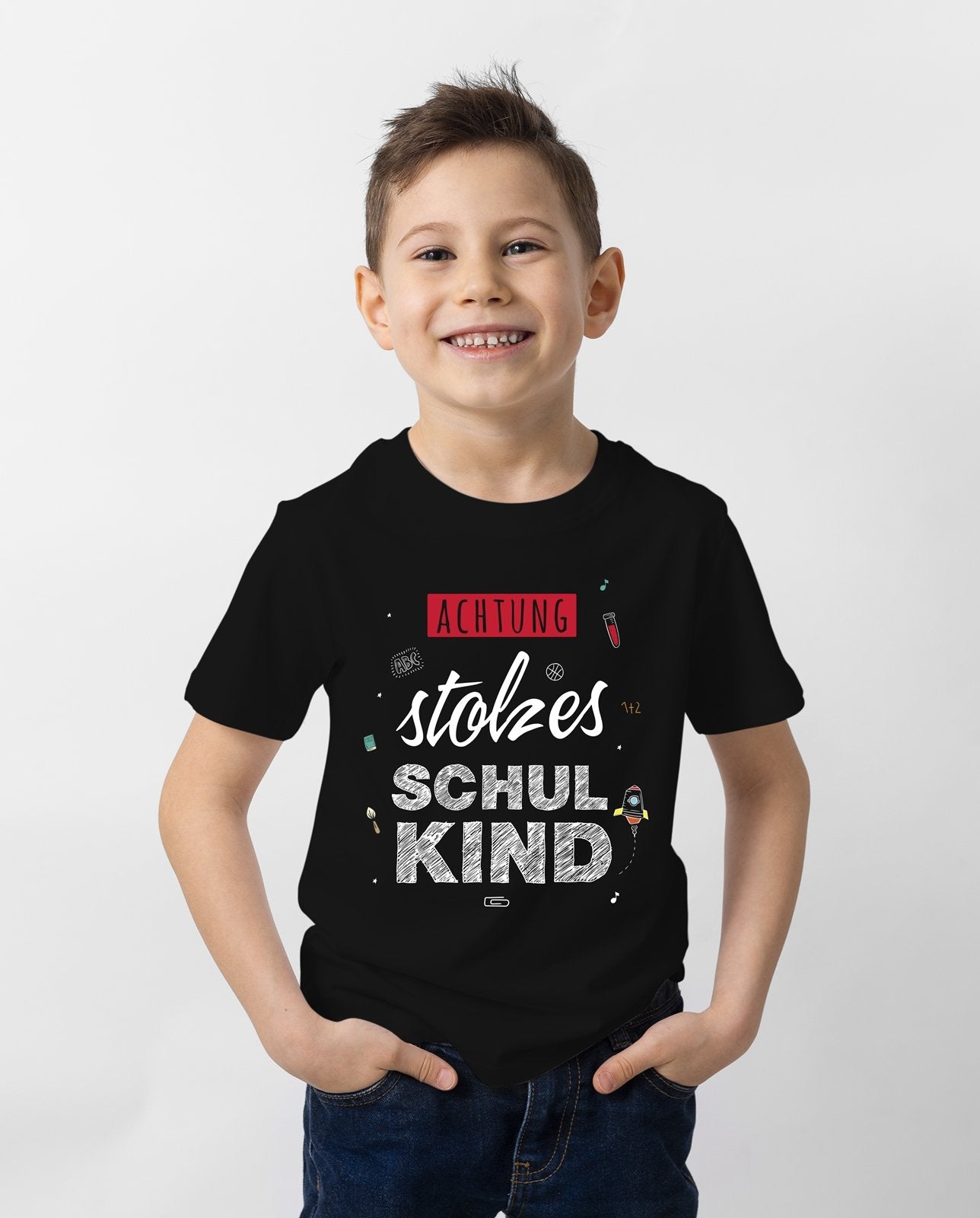 Bild: T-Shirt Kinder - Achtung Stolzes Schulkind Geschenkidee