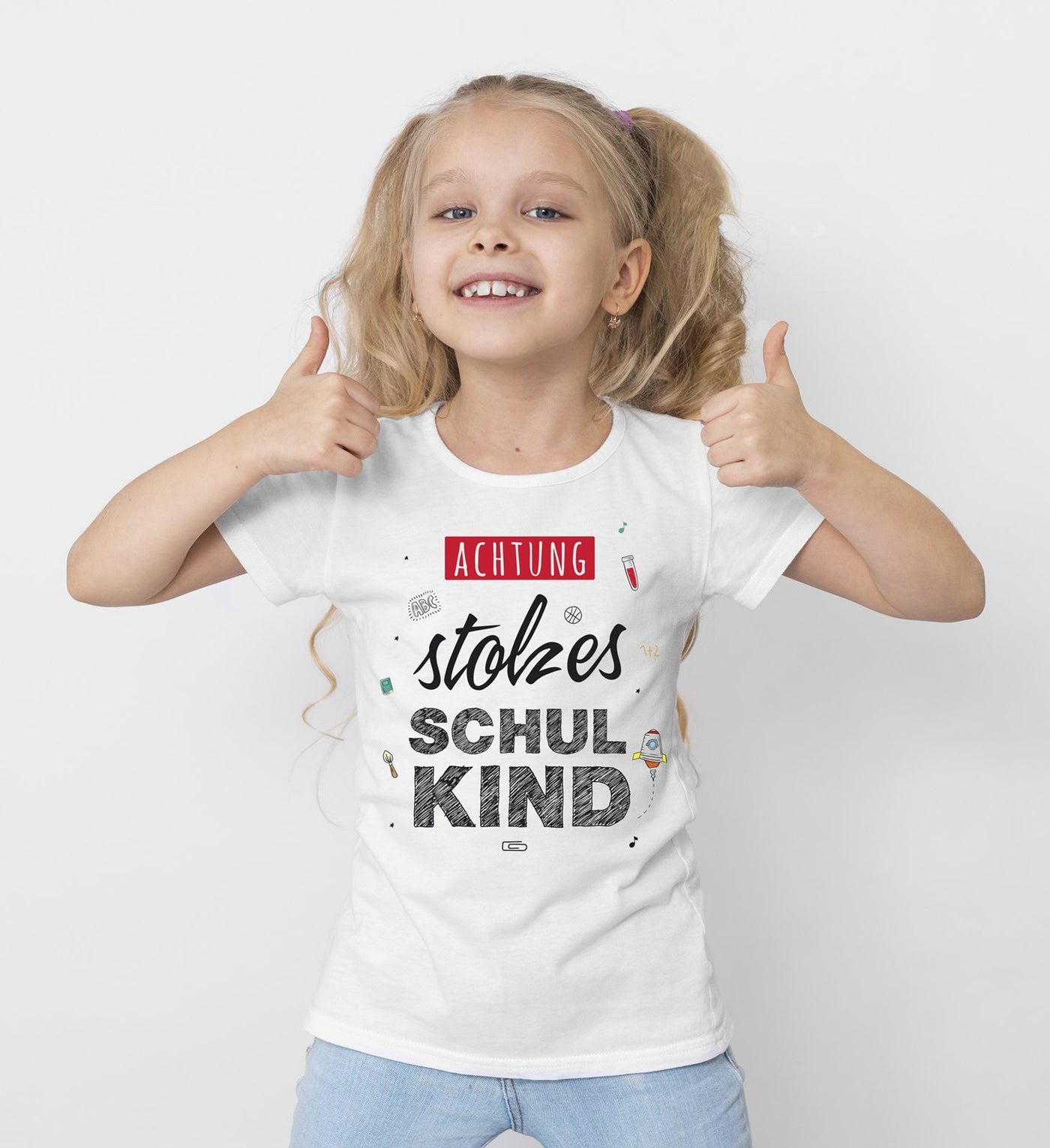 Bild: T-Shirt Kinder - Achtung Stolzes Schulkind Geschenkidee