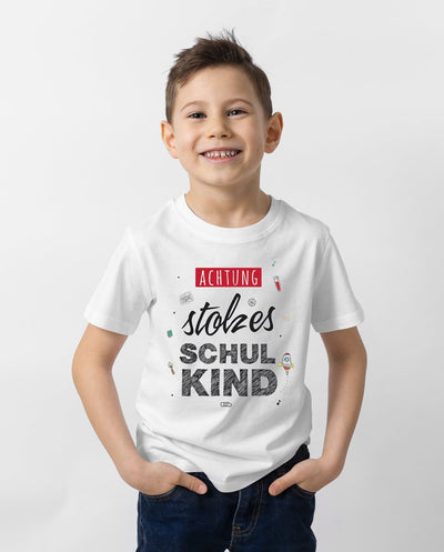 Bild: T-Shirt Kinder - Achtung Stolzes Schulkind Geschenkidee