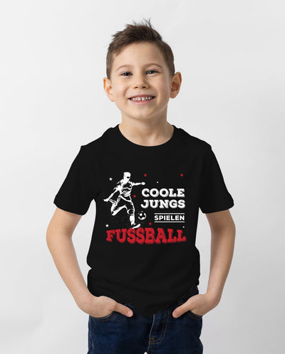 Bild: T-Shirt Kinder - Coole Jungs spielen Fußball Geschenkidee