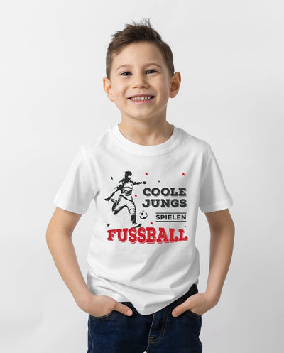 Bild: T-Shirt Kinder - Coole Jungs spielen Fußball Geschenkidee
