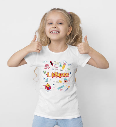 Bild: T-Shirt Kinder - Einschulung - 1. Klasse Geschenkidee