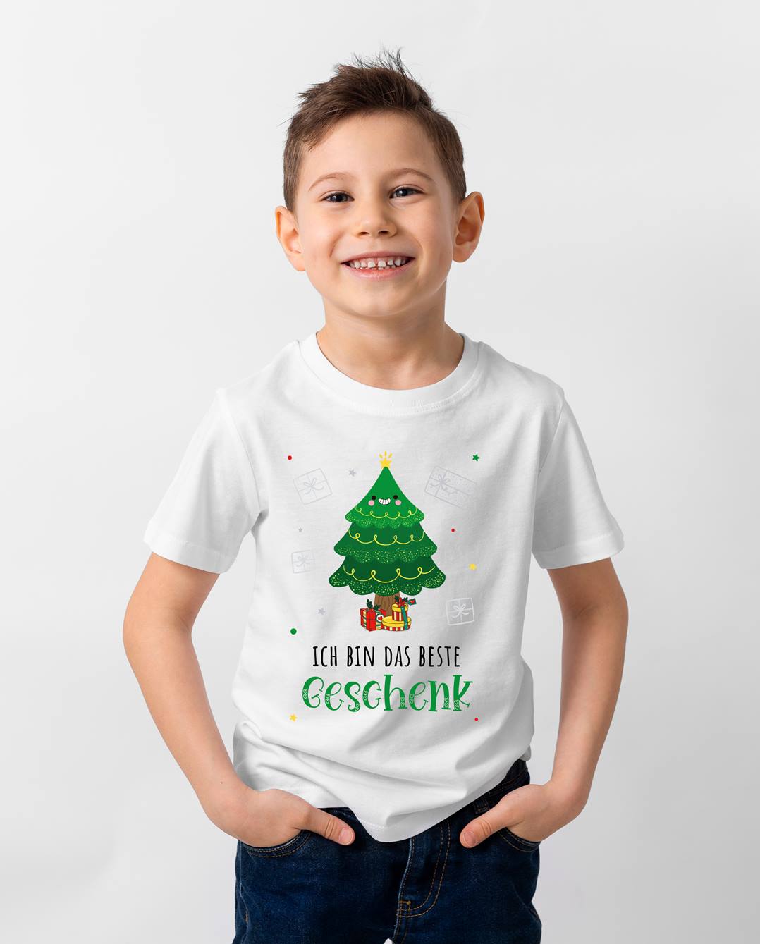 Bild: T-Shirt Kinder - Ich bin das beste Geschenk (Weihnachtsedition) Geschenkidee