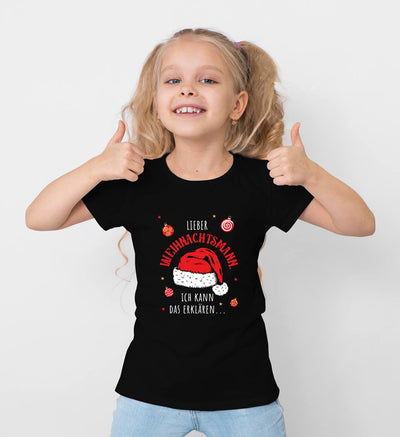 Bild: T-Shirt Kinder - Lieber Weihnachtsmann, ich kann das erklären... Geschenkidee