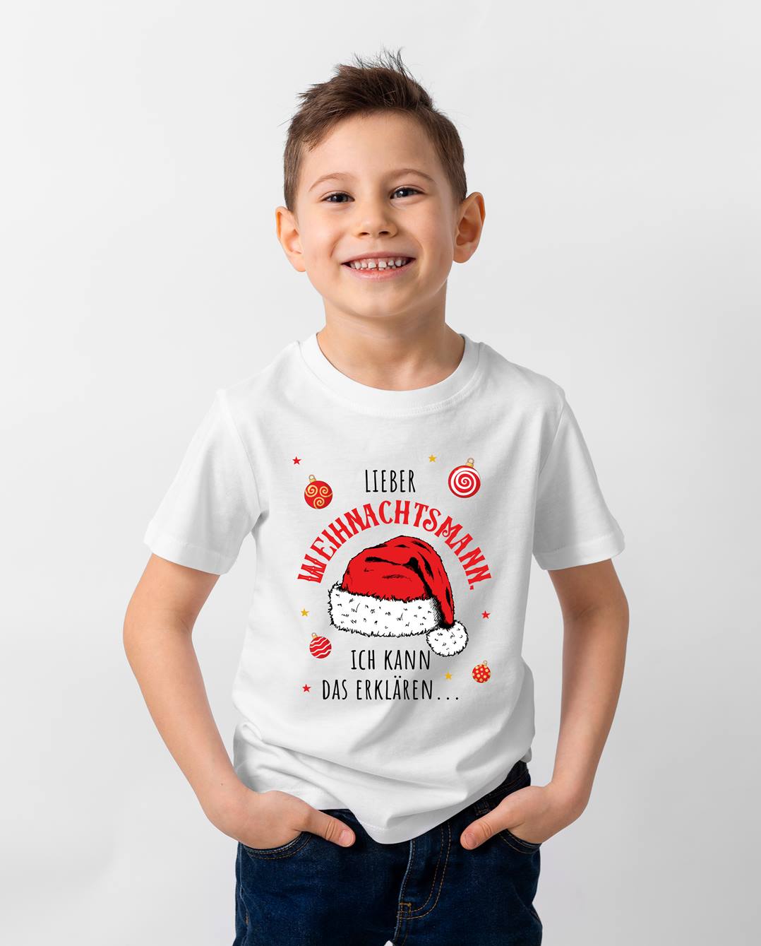 Bild: T-Shirt Kinder - Lieber Weihnachtsmann, ich kann das erklären... Geschenkidee