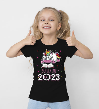 Bild: T-Shirt Kinder - Schulkind 2023 (Einhorn) Geschenkidee