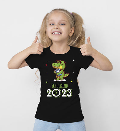 Bild: T-Shirt Kinder - Schulkind 2023 (Krokodil) Geschenkidee