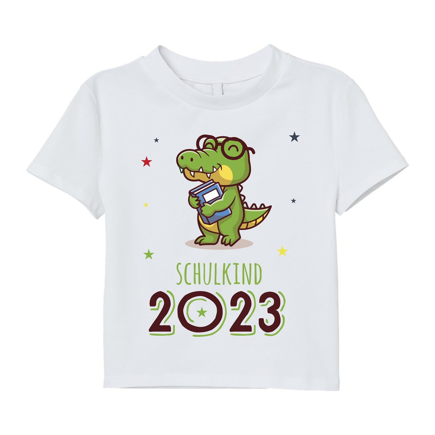 Bild: T-Shirt Kinder - Schulkind 2023 (Krokodil) Geschenkidee